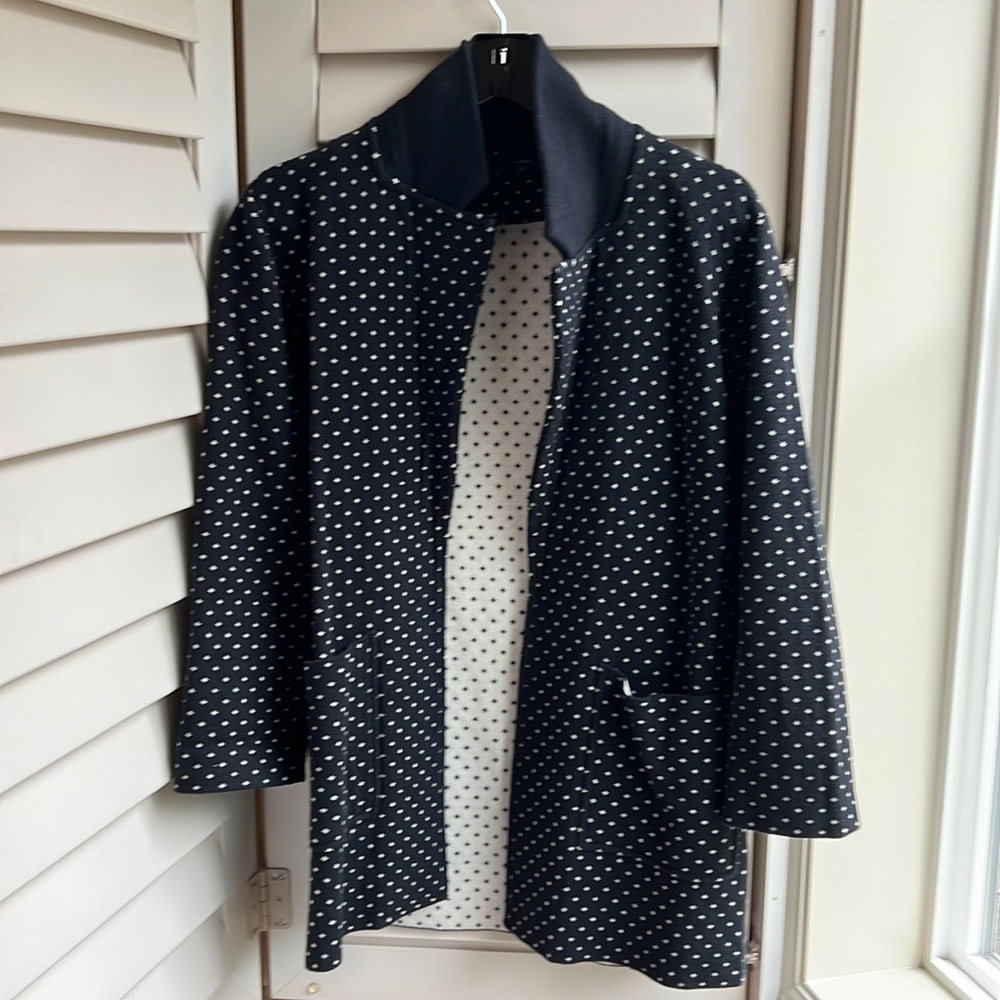 Jcrew birdseye sweater jacket size small. Great condition
